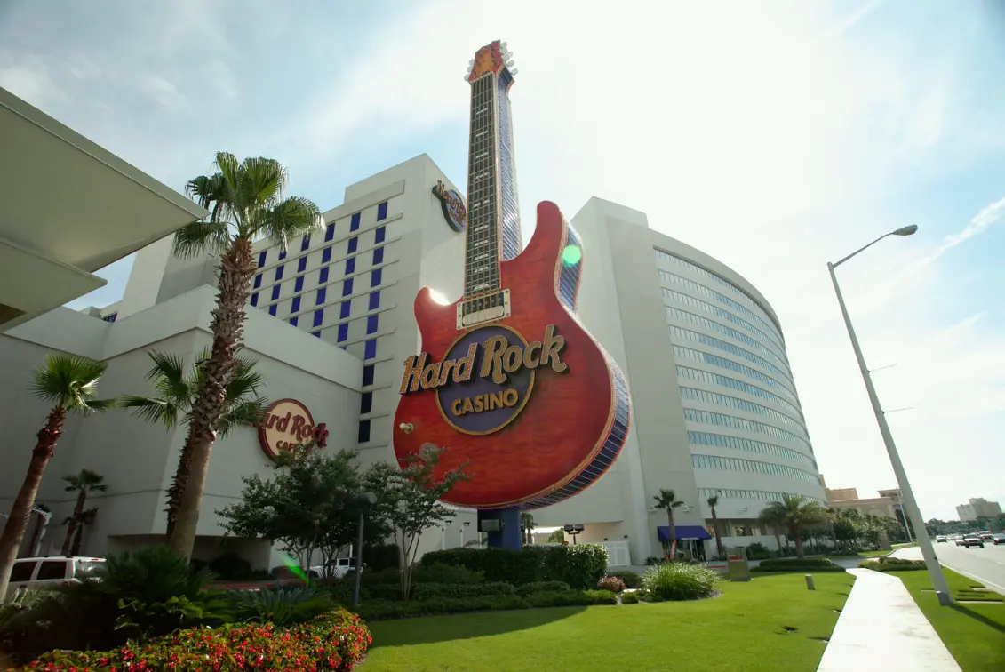 Hard Rock Hotel and Casino Biloxi, a two hour drive from Destin